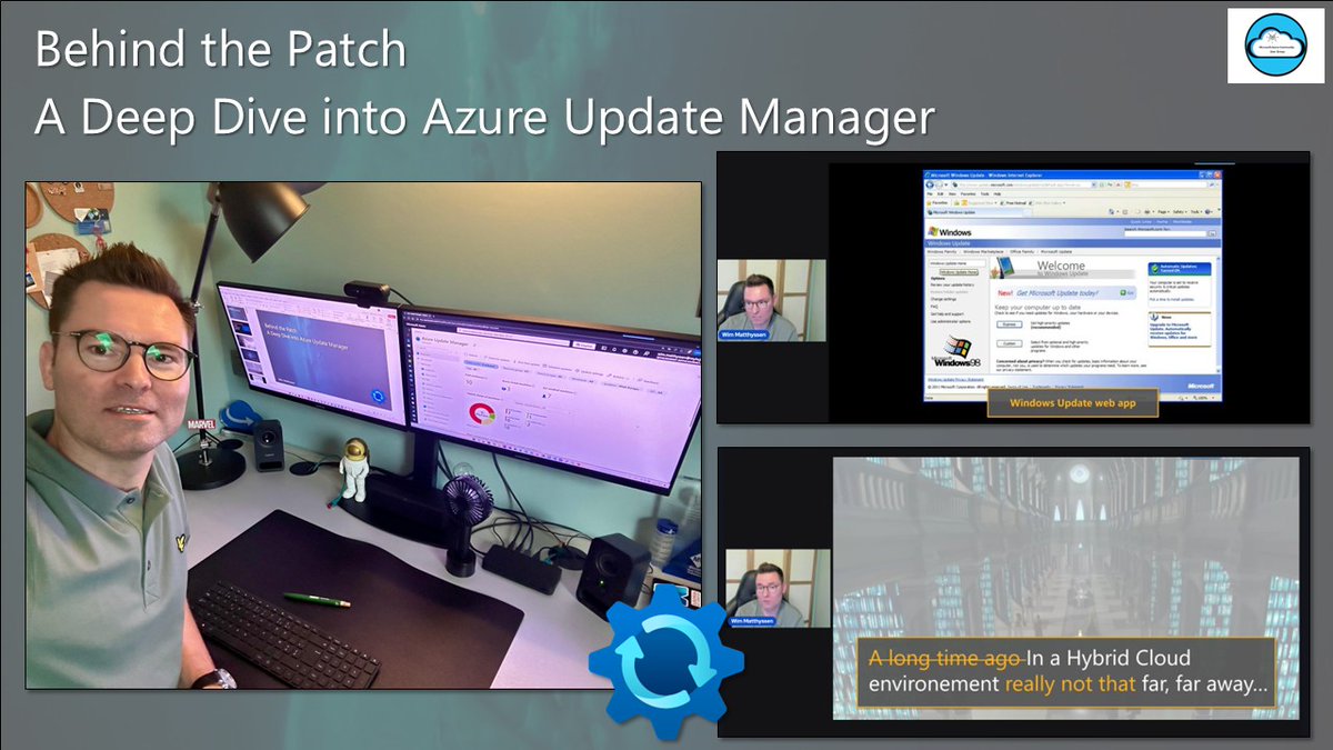 wmatthyssen's tweet image. I really enjoyed talking about #AzureUpdateManager for the @AzureCommUG last night.

I hope everyone who joined learned something new about what #AUM is and how to use it. 

Thanks again @nick_cloudops for organizing and inviting me to speak. 🙏🏻

#Microsoft #Community #MVPBuzz