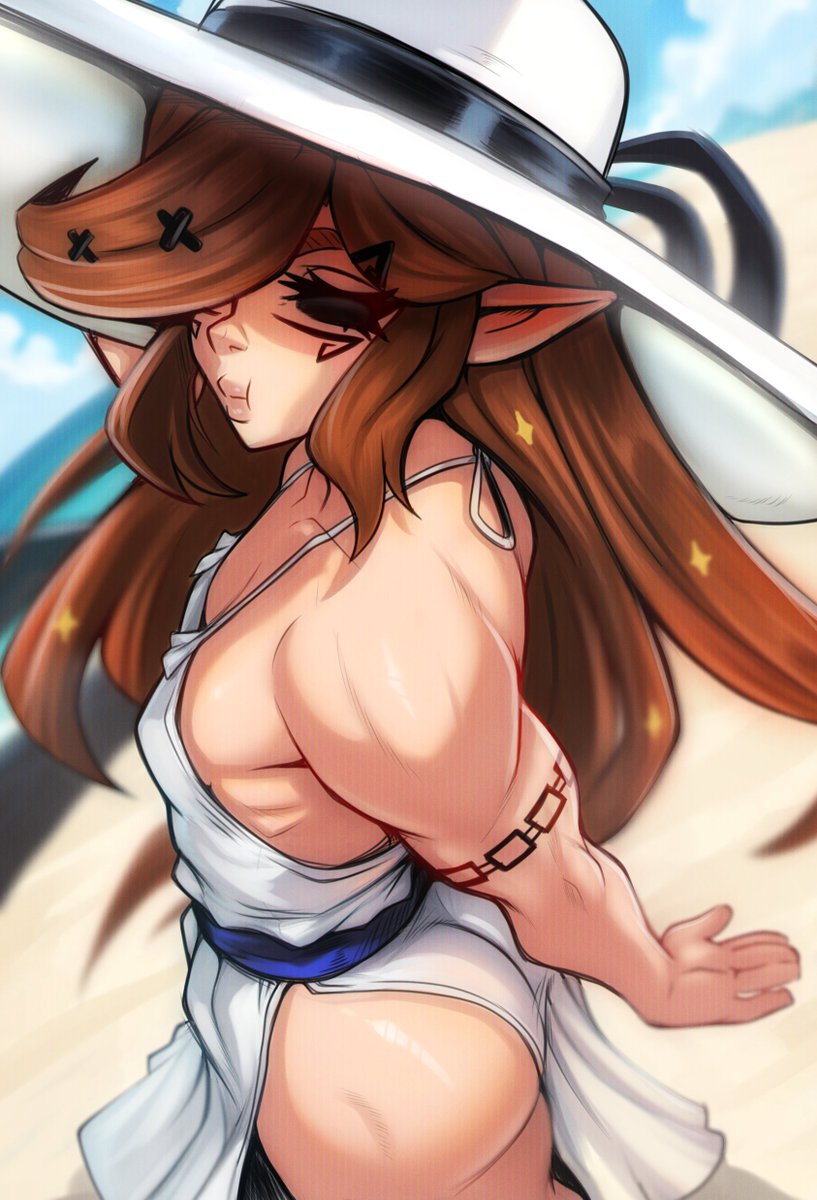 Quick summer oc Charlotte pic

Wanted to test out a few things and try simpler colouring