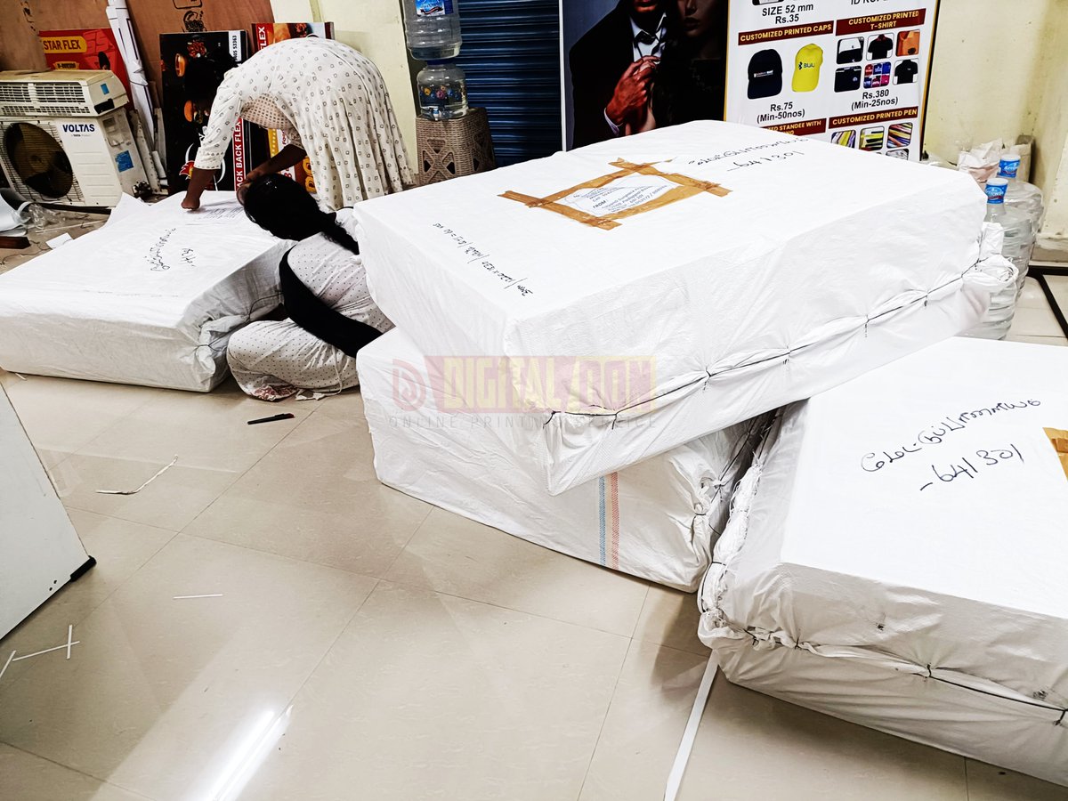 DigitalDon31162's tweet image. 📦✨All set and Ready to Dispatch🚚📬

#DigitalDonprintfactory #SunpackPrinting #readytodispatch #deliveryprocess #noparkingboard #fluteboard #OutdoorAds #LocalBusinessBoost #EyeCatchingDesigns #FastPrinting #TamilBusiness #StreetMarketing #PadappaiPrintShop