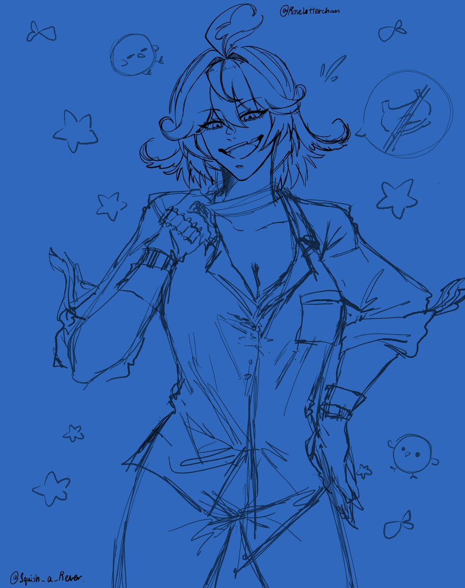 Squish_a_Rever's tweet image. New Wip, sketched it while on the plane
#DokiGallery