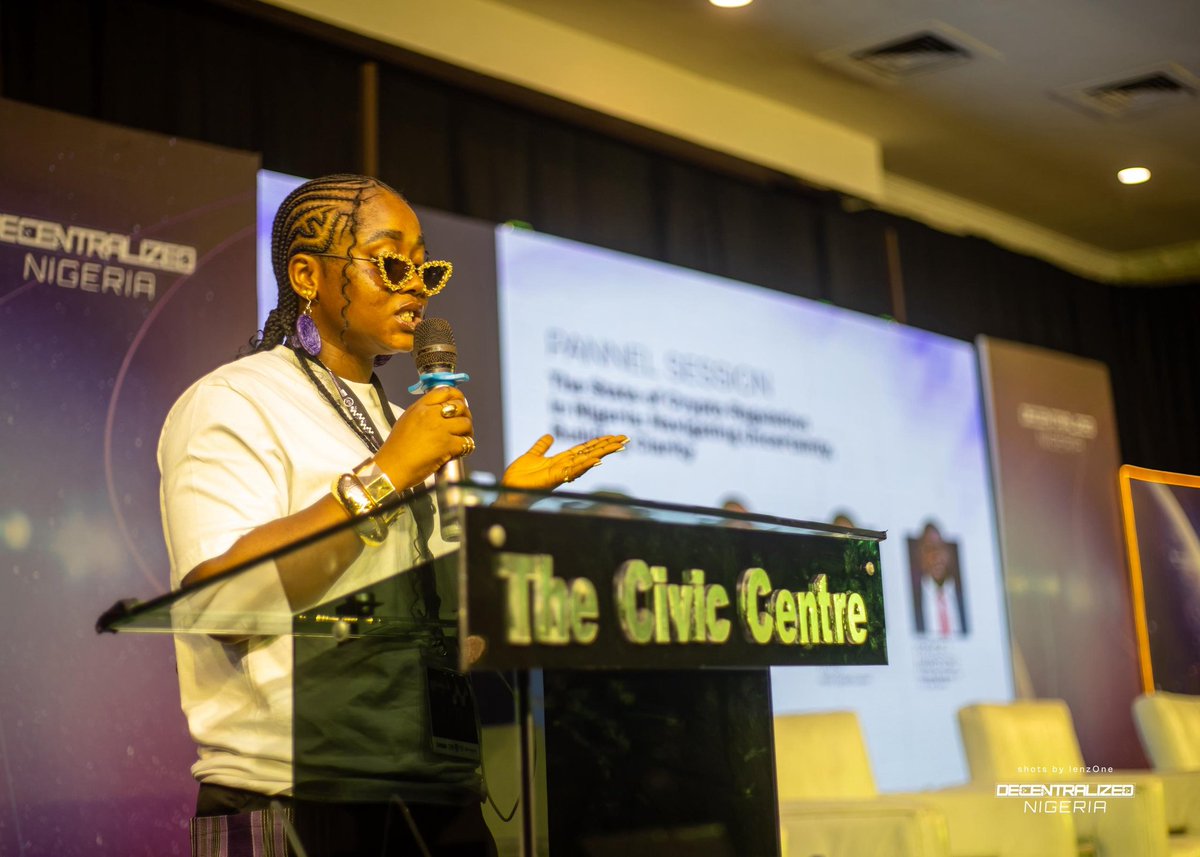 TheEdimaSharon's tweet photo. Last weekend, I had the honour of speaking on a powerful Legal &amp; Regulatory Panel at the Decentralized Nigeria Conference 2025 on "The State of Crypto Regulation in Nigeria: Navigating Uncertainty, Building Clarity.”

Kudos to the conveners and the team for pulling this off! 👏 https://t.co/ncvoBmj9Rt