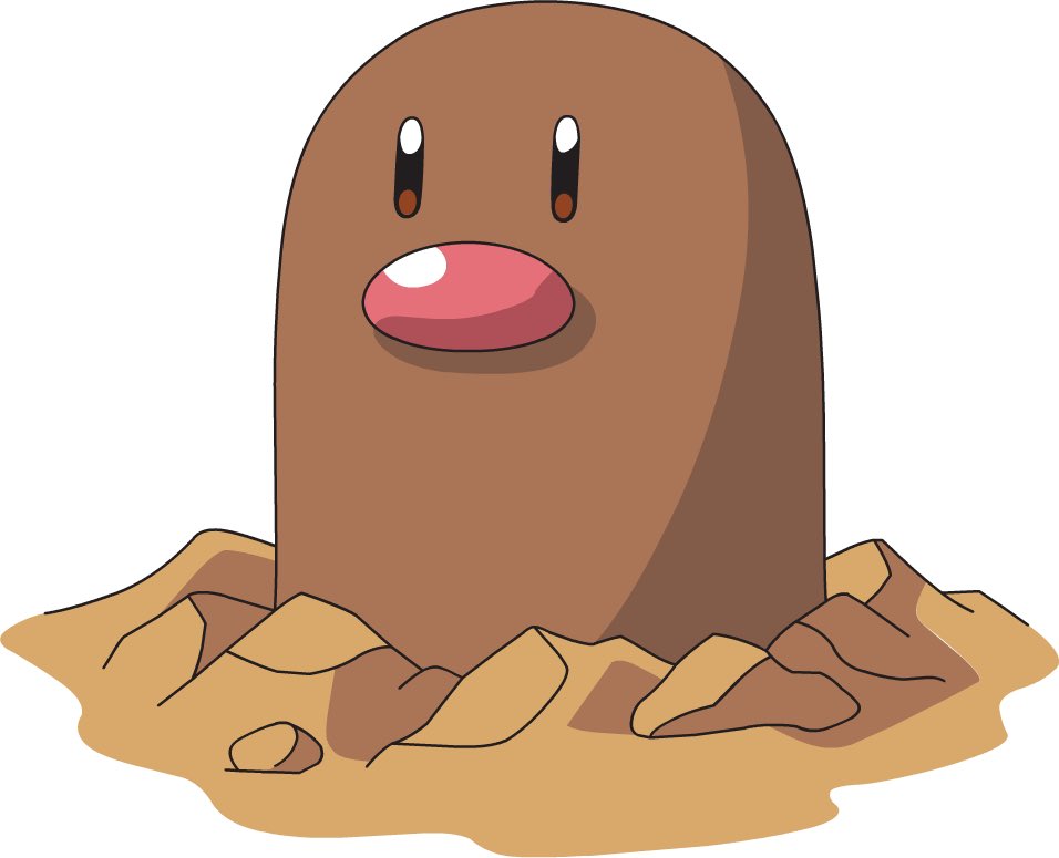 I’ve been trying to figure out who he looks like all day. It’s corrupt Diglett.