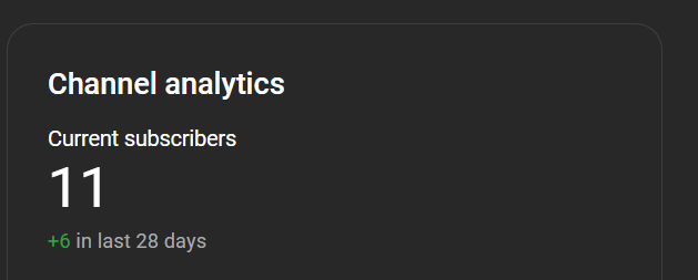 thank you guys for 10 subscribers