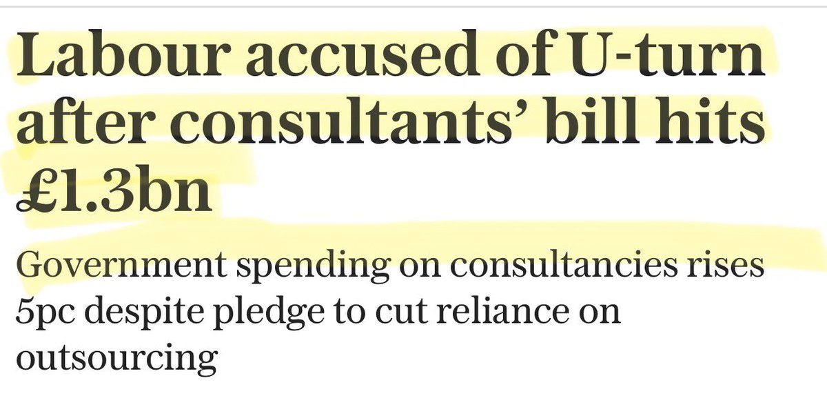 Artemisfornow's tweet photo. TAX - The Cabinet Office employs 6,500 people!

Since July last year, Labour has handed out 580 consultancy contracts …worth £1.29 billion.

It’s a complete piss take. Either the civil service can do their jobs, or they can’t. If they can, this is a grotesque waste. If they can’t, why are we paying them at all?