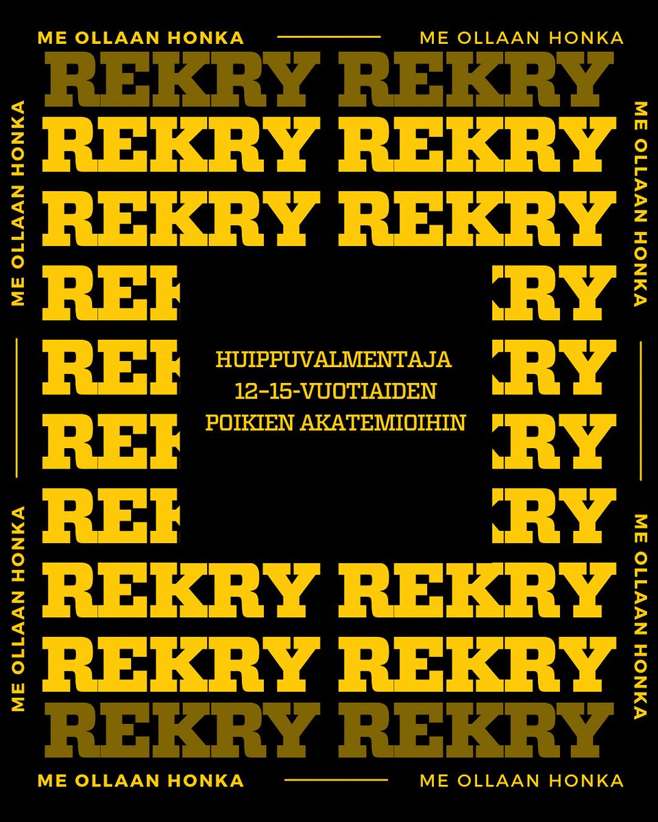 Haemme huippuvalmentajaa 12–15-vuotiaiden poikien Akatemioihin päätoimiseksi valmentajaksi!

🔗 fchonka.fi/2025/07/haemme…

#MeOllaanHonka