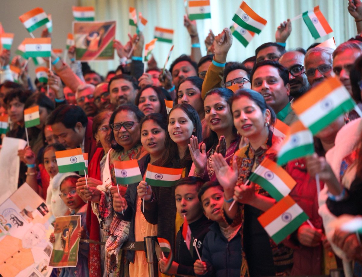 narendramodi's tweet image. The Indian community in Namibia is extremely optimistic about closer India-Namibia friendship and this reflected in the special welcome in Windhoek. I am extremely proud of our diaspora, particularly the manner in which they have retained a connect with their culture and…