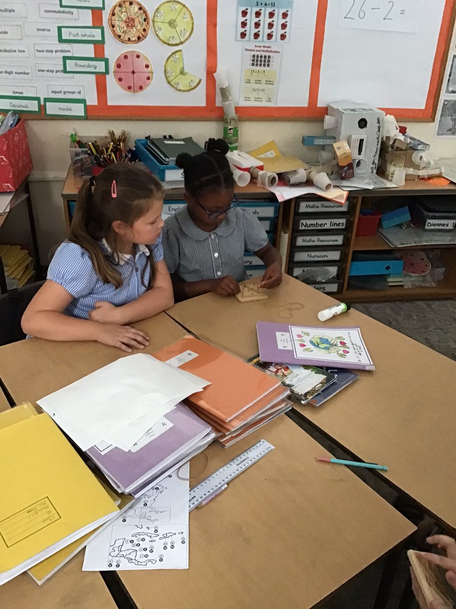 Year 4 explored different ways of making a variety of triangles.