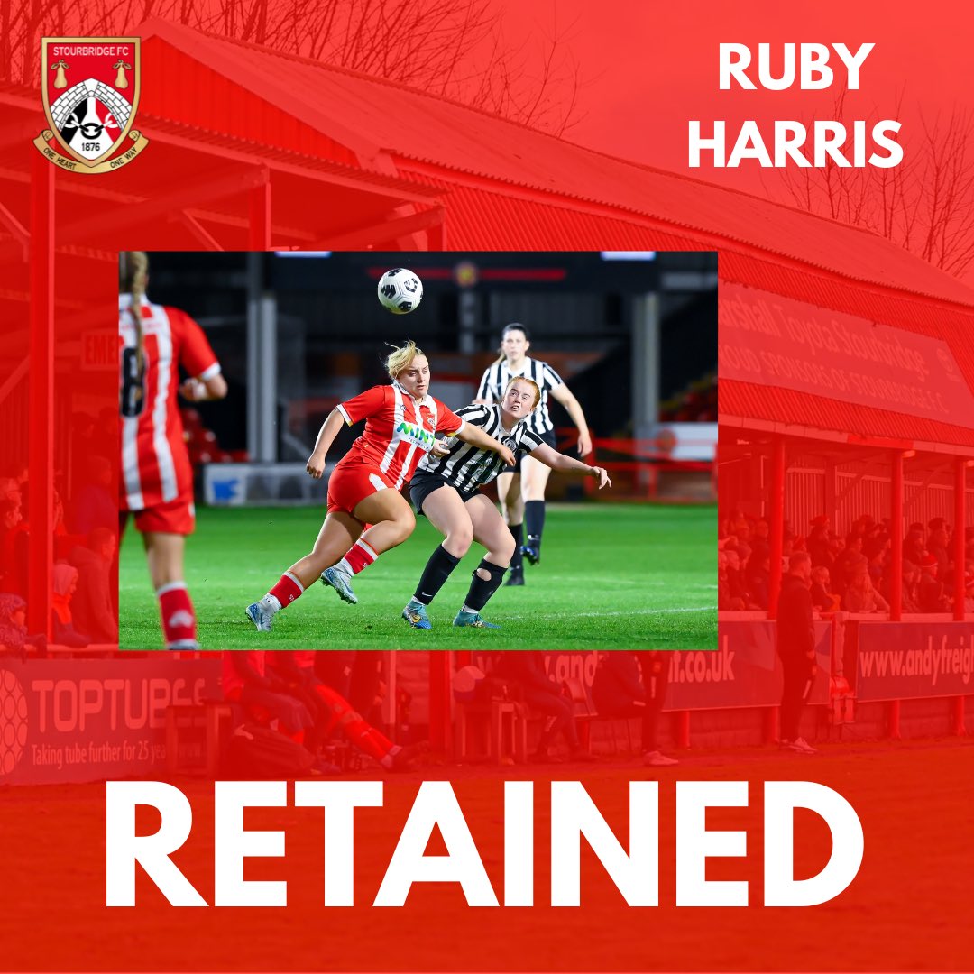 RUBY HARRIS STAYS AT STOUR! 

We are delighted to announce that Forward Ruby Harris has committed for the 25/25 season. 

Ruby brings experience, pace &amp; power to our front line and we are looking forward to working with her again next season. 
.
.
.
#Glassgirls