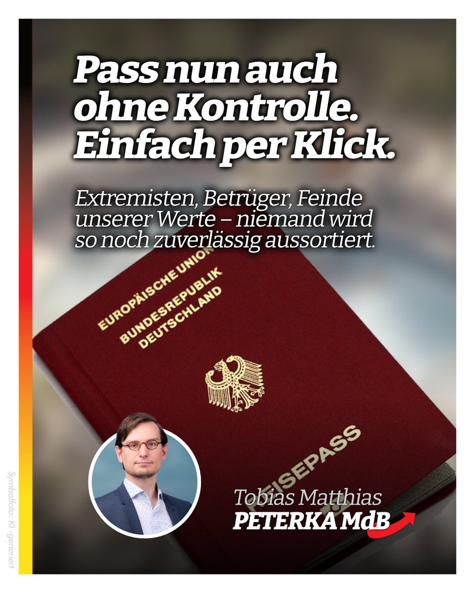 TobiasMPeterka's tweet image. Es geht längst nicht mehr um Integration – nur noch um Tempo und Zahlen. Wer so verantwortungslos Staatsbürgerschaft verschenkt, tritt unsere #Demokratie mit Füßen. BILD chk.me/xh3x7Go
Das ist kein Fortschritt – das ist Wahnsinn mit Ansage.