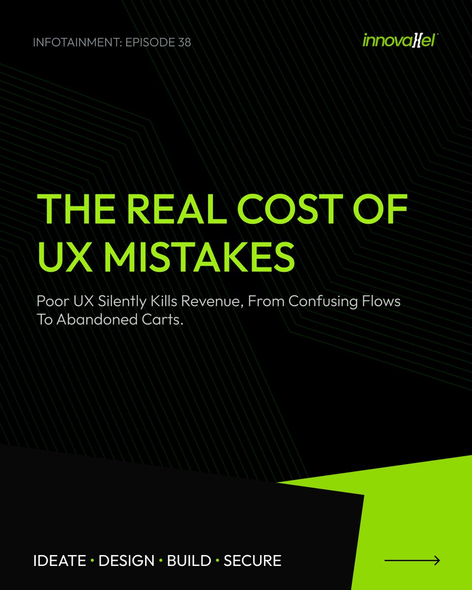 innovaxel's tweet image. A strong product is only half the equation—without a seamless experience, users won’t stick around. Simple design flaws can quietly lead to big revenue losses. A smoother journey means better business.

#UXForBusiness #DesignToConvert #DigitalStrategy #InnovaxelInsights