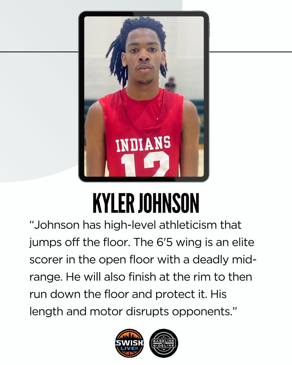 '26 Kyler Johnson is an uber athletic wing. He is a relentless competitor and a knack for getting to the ball on either end of the floor. He holds offers from Southwestern Community College. Expect more to come as more college programs get to see him.