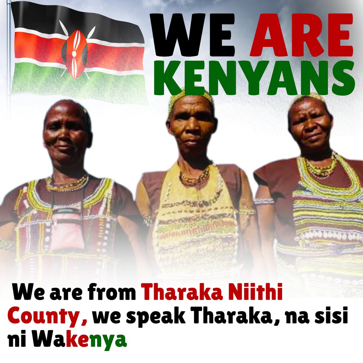 We are from Tharaka Nithi County

We speak Tharaka

We are Kenyans🇰🇪

#WeAreKenyans
Sisi Ni Wakenya