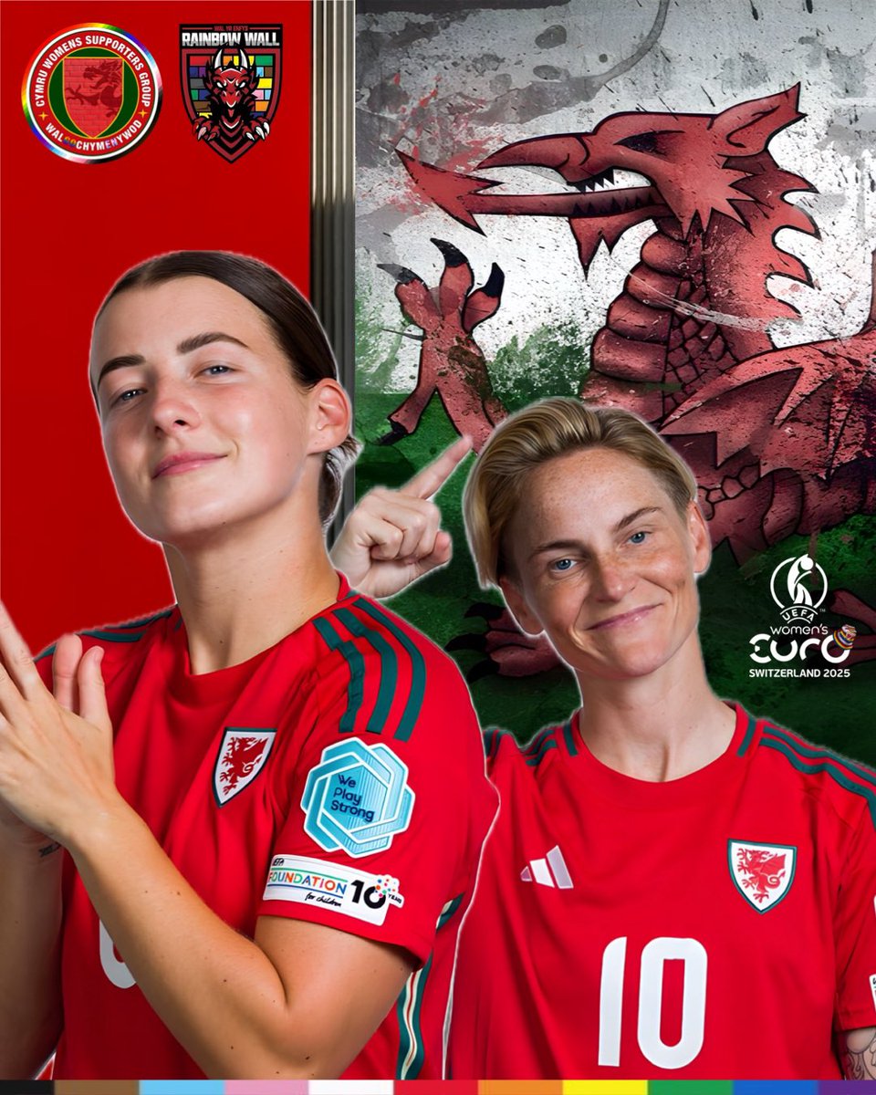 It’s a massive day. Let’s make it happen. 

🇫🇷France vs Wales🏴󠁧󠁢󠁷󠁬󠁳󠁿
Women's European Championships Group D.
8:00pm, Kybunpark.

#WEURO2025 | #Cymru | #WeBelong