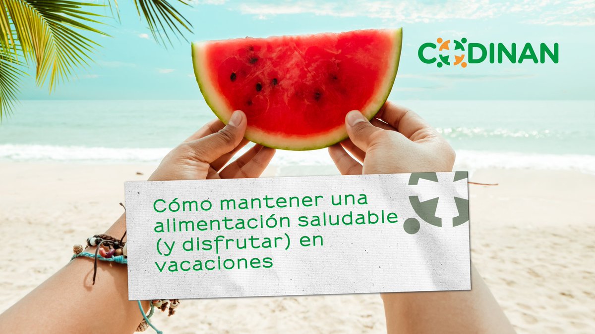 🌞🍴 ¡En vacaciones puedes seguir cuidándote!

📰 En el blog de CODINAN te traemos algunos consejos para que te resulte sencillo mantener una alimentación saludable durante el verano... sin renunciar a disfrutar de tus vacaciones.

👉 Lee aquí el post: codinan.org/como-mantener-…