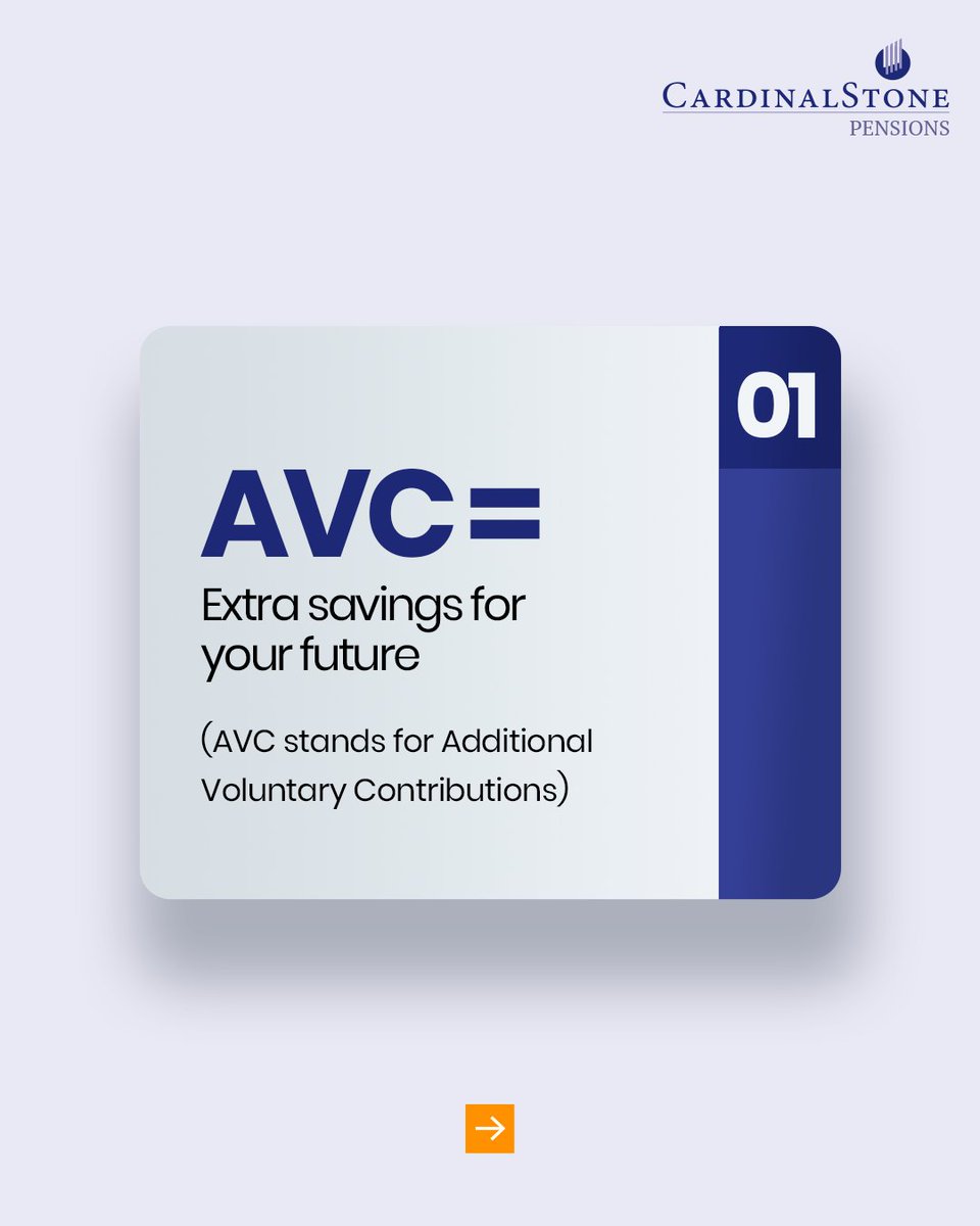CStonePensions's tweet image. More money. More value. Bigger retirement goals.
That’s the power of Additional Voluntary Contributions.

 Start small today, enjoy more tomorrow.

#CardinalStonePensions #AVC #PlanSmart #RetireWell #FutureYouWillThankYou