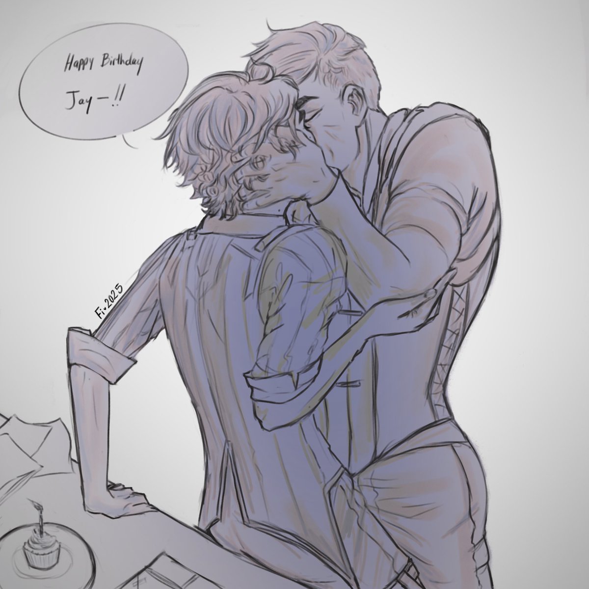 TheReader099's tweet image. Anyway! Lil late but! Its always his birthday 🎂
Happy birthday Jayce talis!!😘
#arcanefanart #Jayce #Jayvik #Viktor