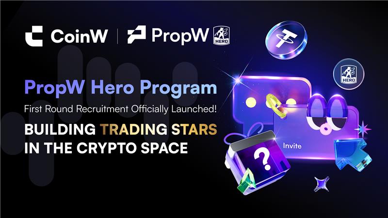 🚀 The PropW Hero Program is officially LIVE! 🌟
Building trading stars is PropW's mission.
To celebrate, we’re giving back to our awesome community 💜
🎁 Like + RT + Follow
💬 Drop your CoinW UID below
🎉 We’ll randomly pick 10 winners to receive 10 USDT coupons each! 
🕙 24