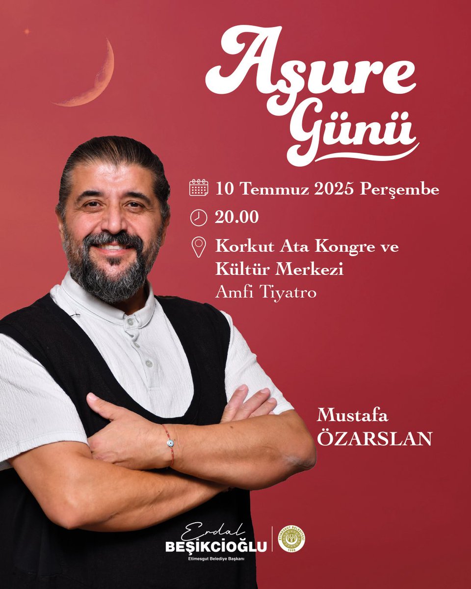 erdalbeskcioglu's tweet image. Yas-ı Matem’in maneviyatını hep birlikte paylaşacağımız, paylaşmanın, dayanışmanın ve birlikteliğin simgesi olan Muharrem Ayı Anması ve Aşure Programımıza tüm halkımız davetlidir.

Bu anlamlı etkinlikte, değerli sanatçımız Mustafa Özarslan da bizlerle olacak; deyişler ve aşure…