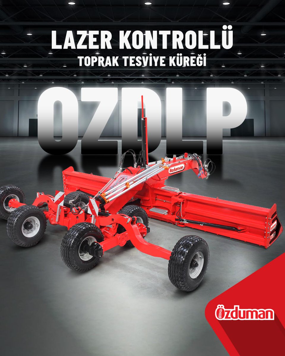 Toprak işlemenin ustalarına! LAZER KONTROLLÜ TESVİYE KÜREĞİ.

🔹 3-6 metre arası iş genişliği
🔹 Güçlü ve dengeli kürek yapısı
🔹 Kusursuz kesme ve yuvarlama kabiliyeti

Detaylı bilgi : ozduman.com/tr/tesviye-kur…
Video : youtu.be/aeclWT2jb1A

#toprakişlemeninustası #lazertesviye