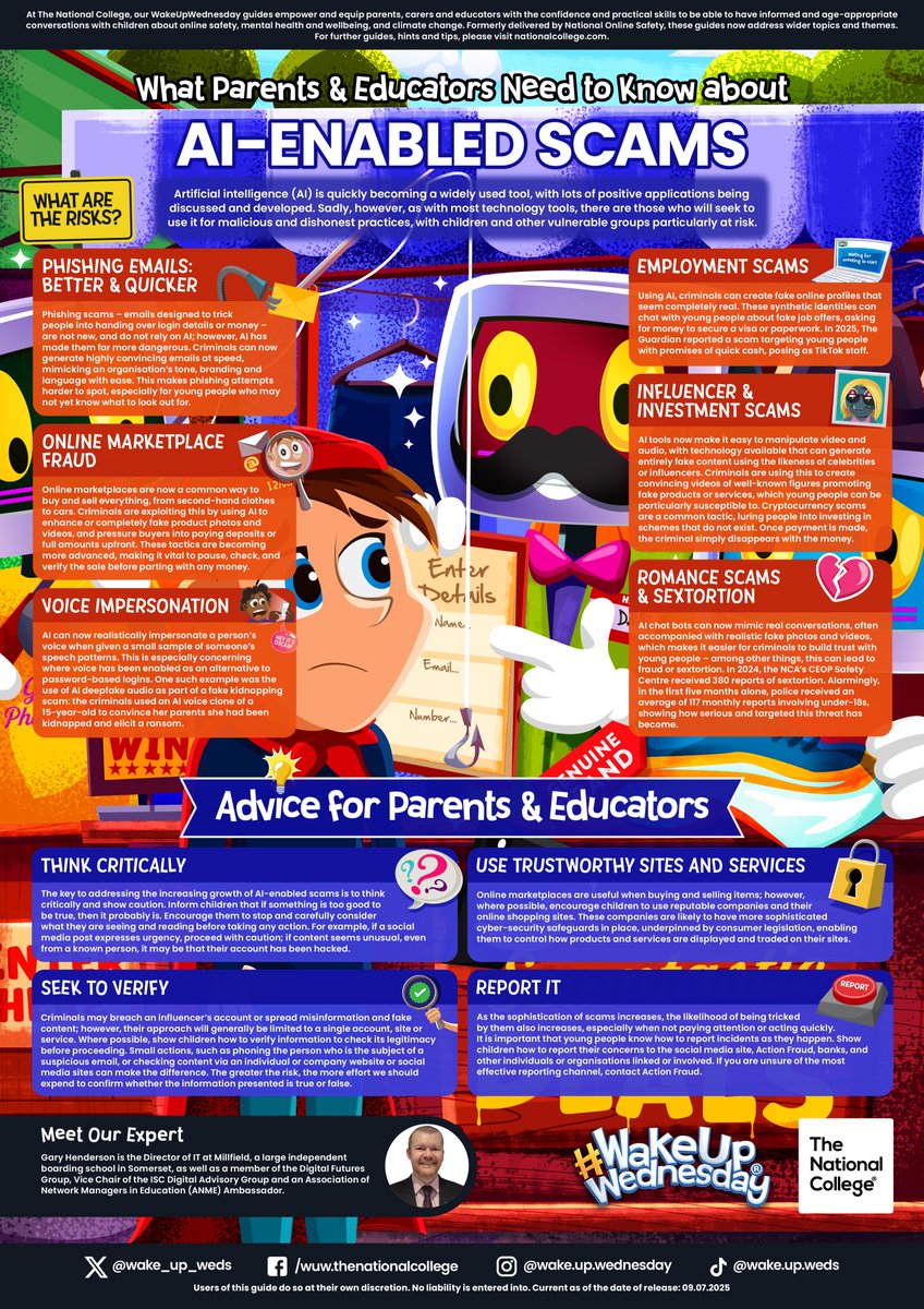 Bradford Academy (@bradfordacademy) on Twitter photo With AI becoming a widely used tool we need to be aware of the potential risks. <a href="/wake_up_weds/">Wake Up Wednesday</a> has created a useful guide with tips on how you can stay safe online. With AI becoming a widely used tool we need to be aware of the potential risks. <a href="/wake_up_weds/">Wake Up Wednesday</a> has created a useful guide with tips on how you can stay safe online.