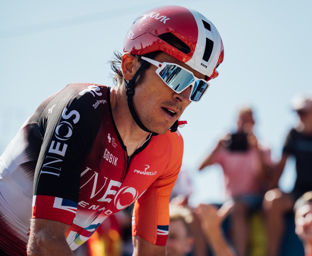 GeraintThomas86's tweet image. Four quiet chilled days here at the Tour then. Much happened? Looking forward to a nice solo ride today ⏱️ #TDF2025