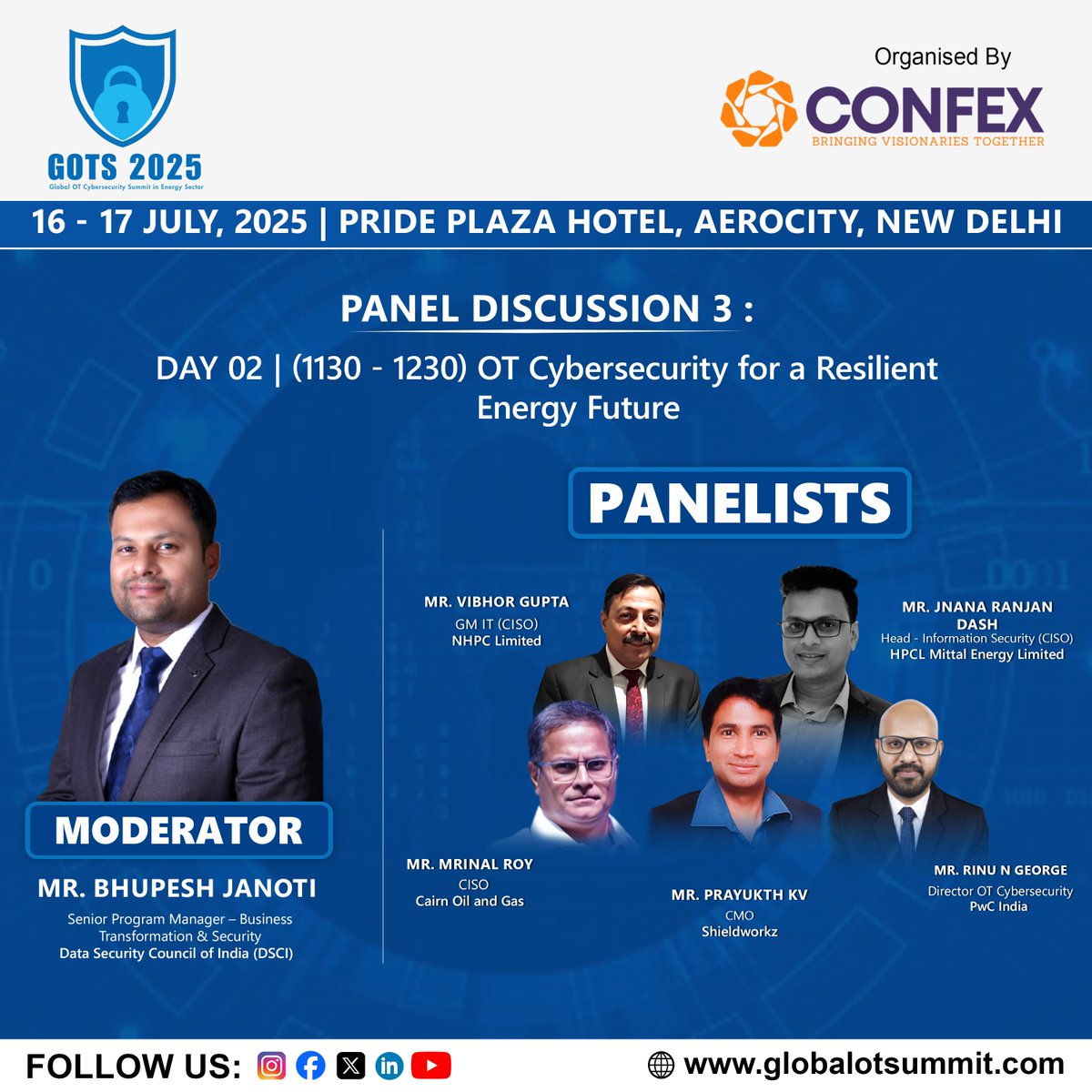 GOTS2025's tweet image. At Global OT Cybersecurity Summit in Energy Sector (GOTS) 2025, we’re addressing one of the most urgent challenges in critical infrastructure: securing Operational Technology (OT) in the rapidly evolving energy sector.