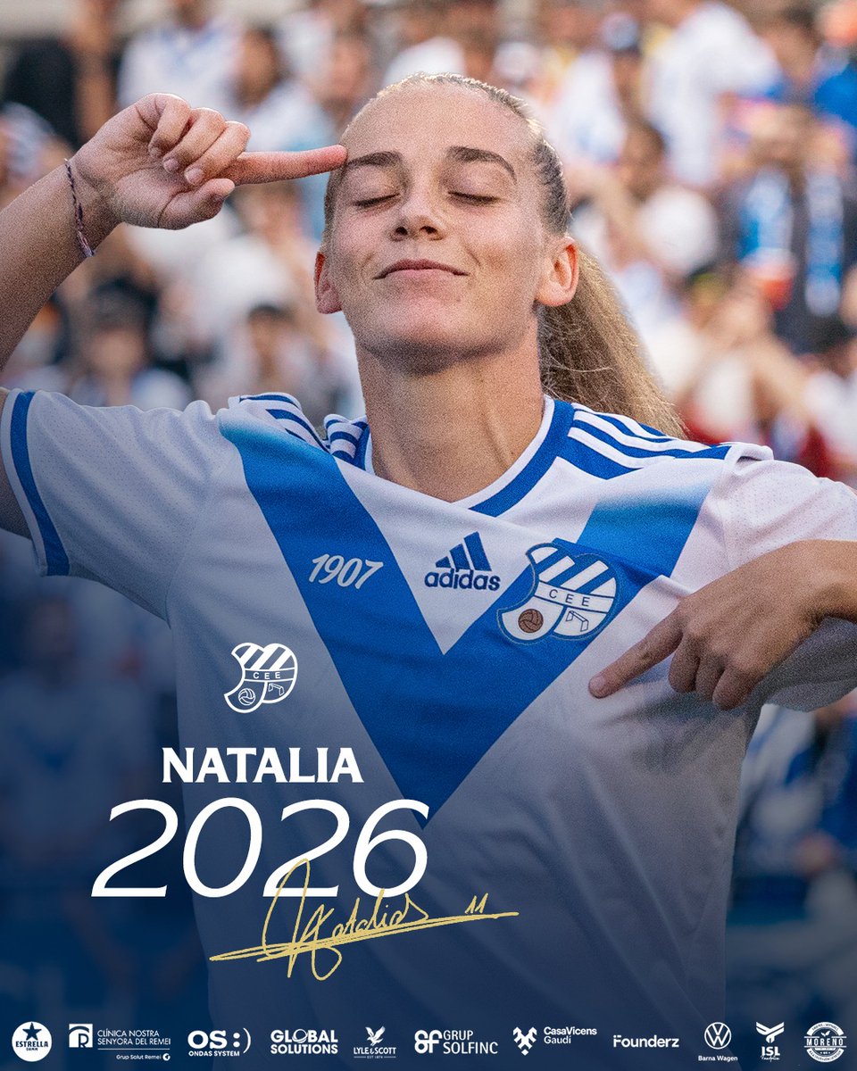 ✍️ 𝐍𝐀𝐓𝐀𝐋𝐈𝐀 🧞‍♀️ 2⃣0⃣2⃣6⃣ 

⚽️ Referent a l’atac, seguirà fent tremolar les defenses rivals una temporada més.

ℹ️ Consulta tots els detalls a la pàgina web.

#Natalia2026