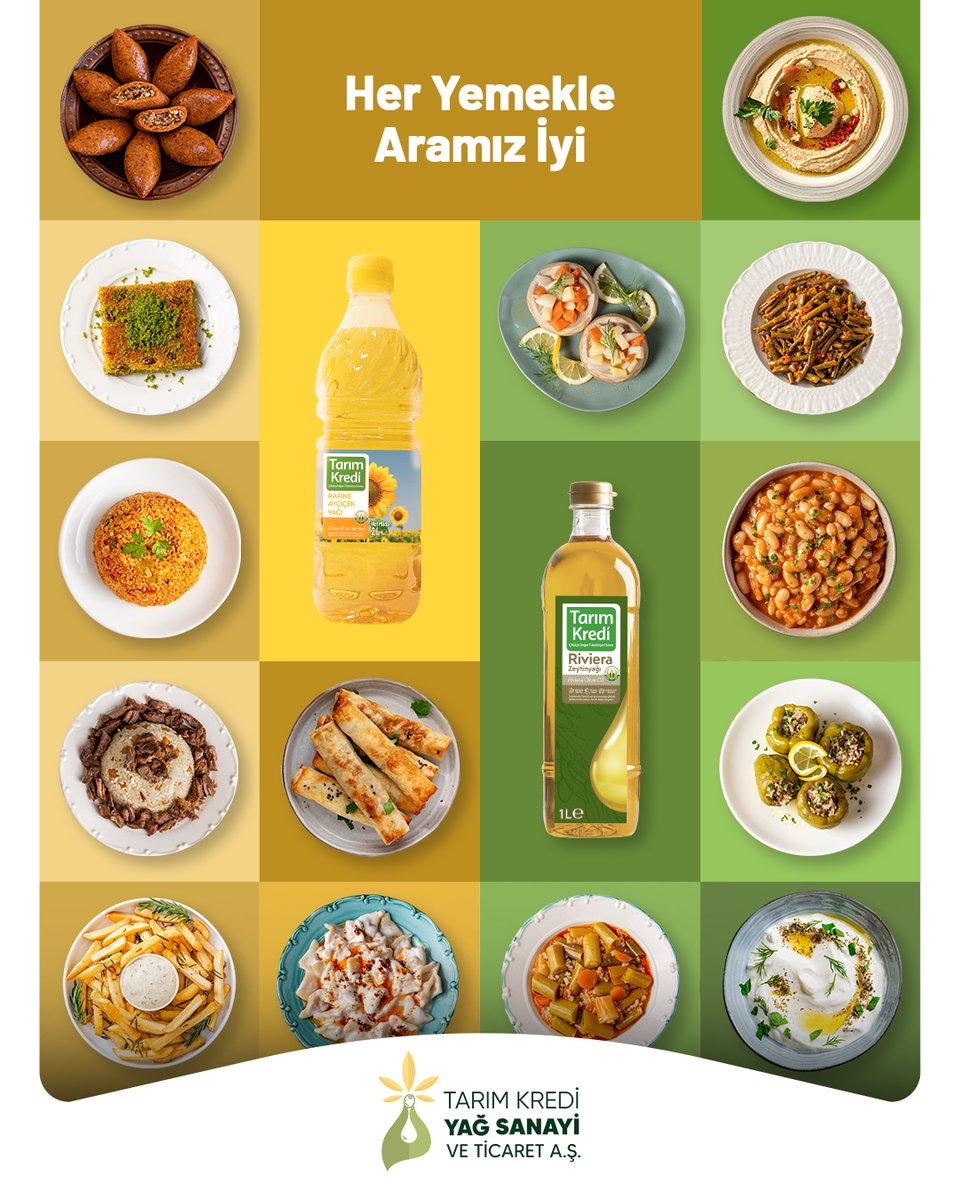 Tarım Kredi Yağ, dengeli tadı ve kalitesiyle tariflerinizi kusursuzlaştırır. Doğanın saflığını ve çiftçinin emeğini sofranıza taşır.

#TarımKrediYağ #TarımKrediGrubu