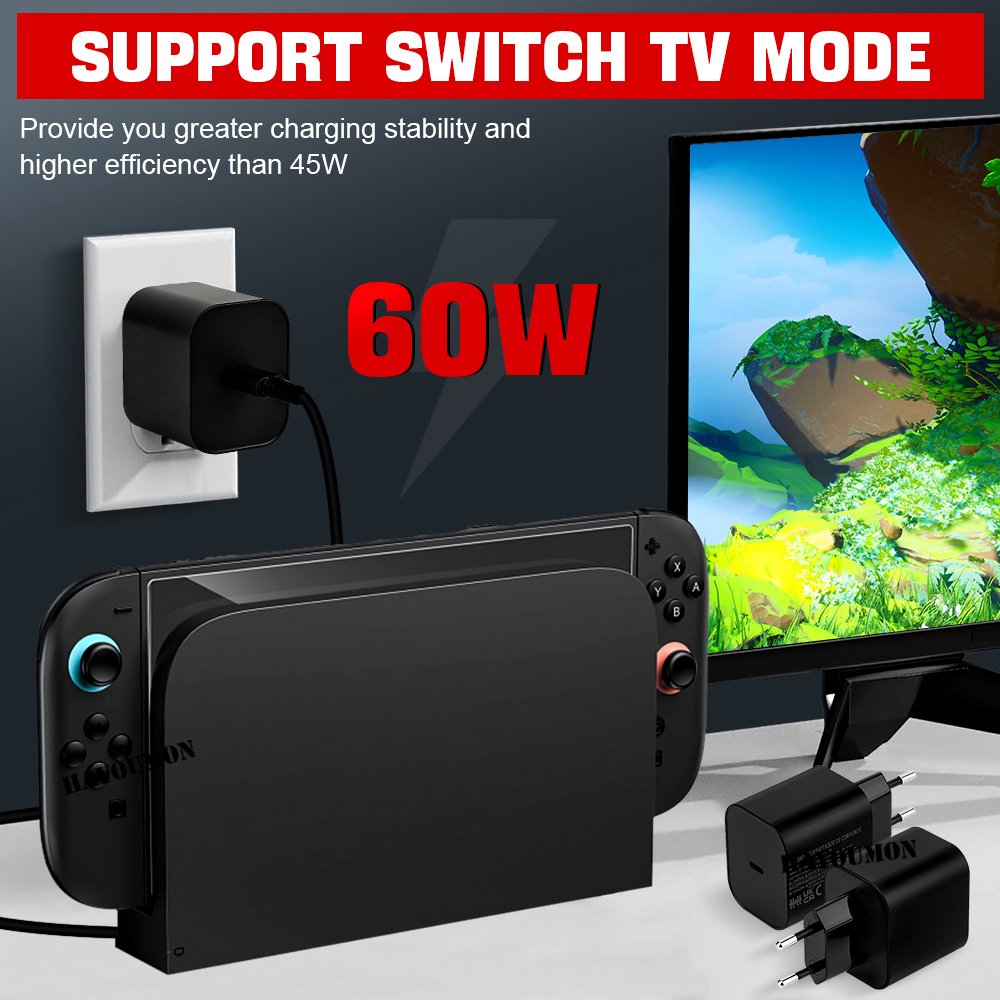 Poncol0's tweet image. alguien sabe si los cargadores de switch 2 con "soporte para modo dock" de aliexpress (como el de la foto) funcionan? preferiria evitar pagar el doble por uno original pero recuerdo que en la switch 1 algunos cargadores daban problemas :p...