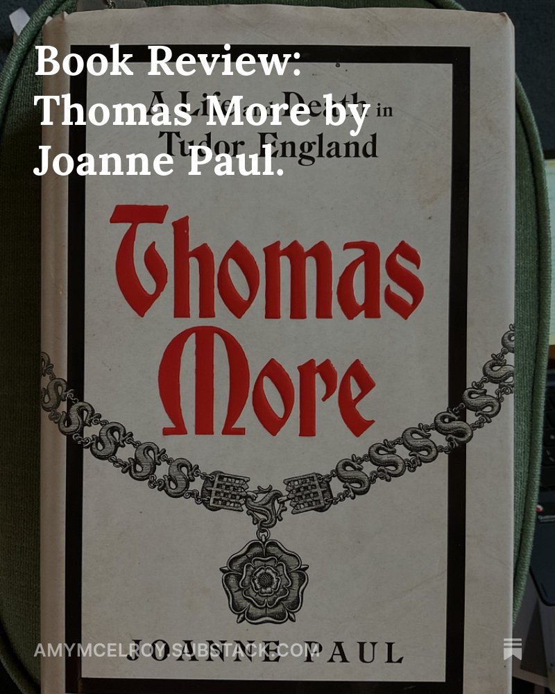 AmyMc_Books's tweet image. Today over on The Tudor Notebook we have @TheTravellingH2 review of Thomas More by Dr Joanne Paul.
If you enjoy the post please subscribe, we have more book reviews, guest posts, and history articles lined up
amymcelroy.substack.com/p/book-review-…