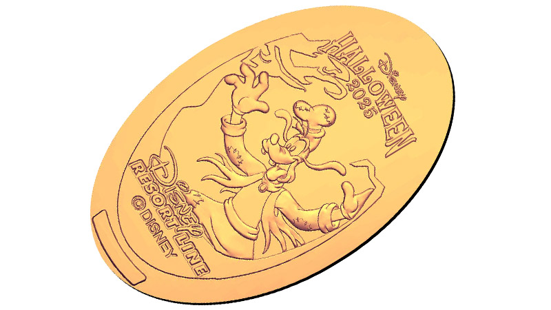 ディズニー スーベニアメダル ディズニーリゾートライン “ディズニー・ハロウィーン2025”デザイン