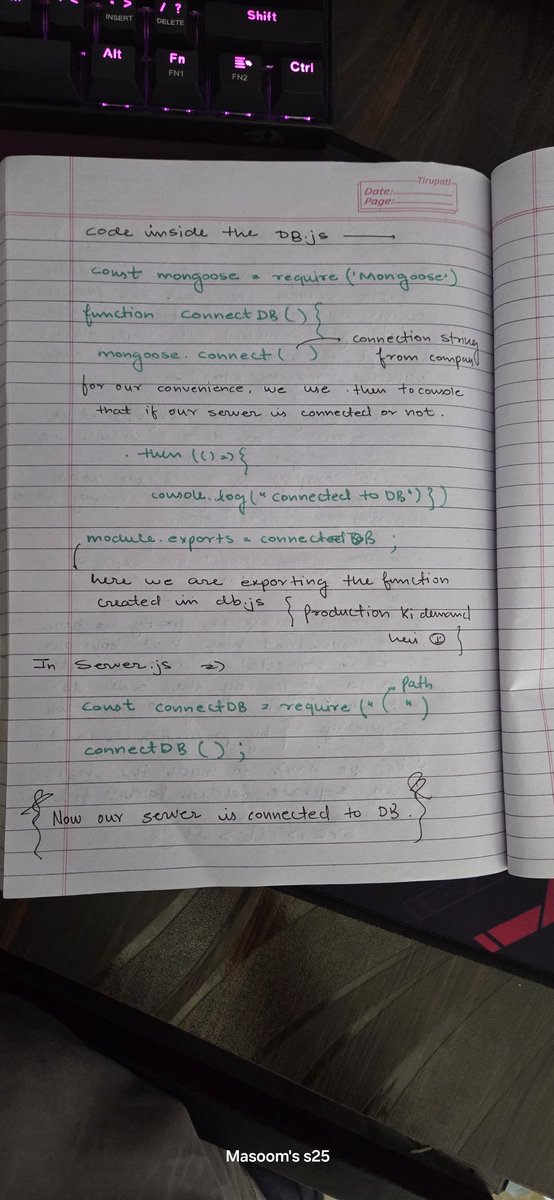 masumali_naqvi's tweet photo. @ankurdotio ...1. "Not just writing notesโI'm writing the future of backend dev. ๐ #ExpressJS #MongoDBAtlas #CodeLife" https://t.co/jIltIBM4HF