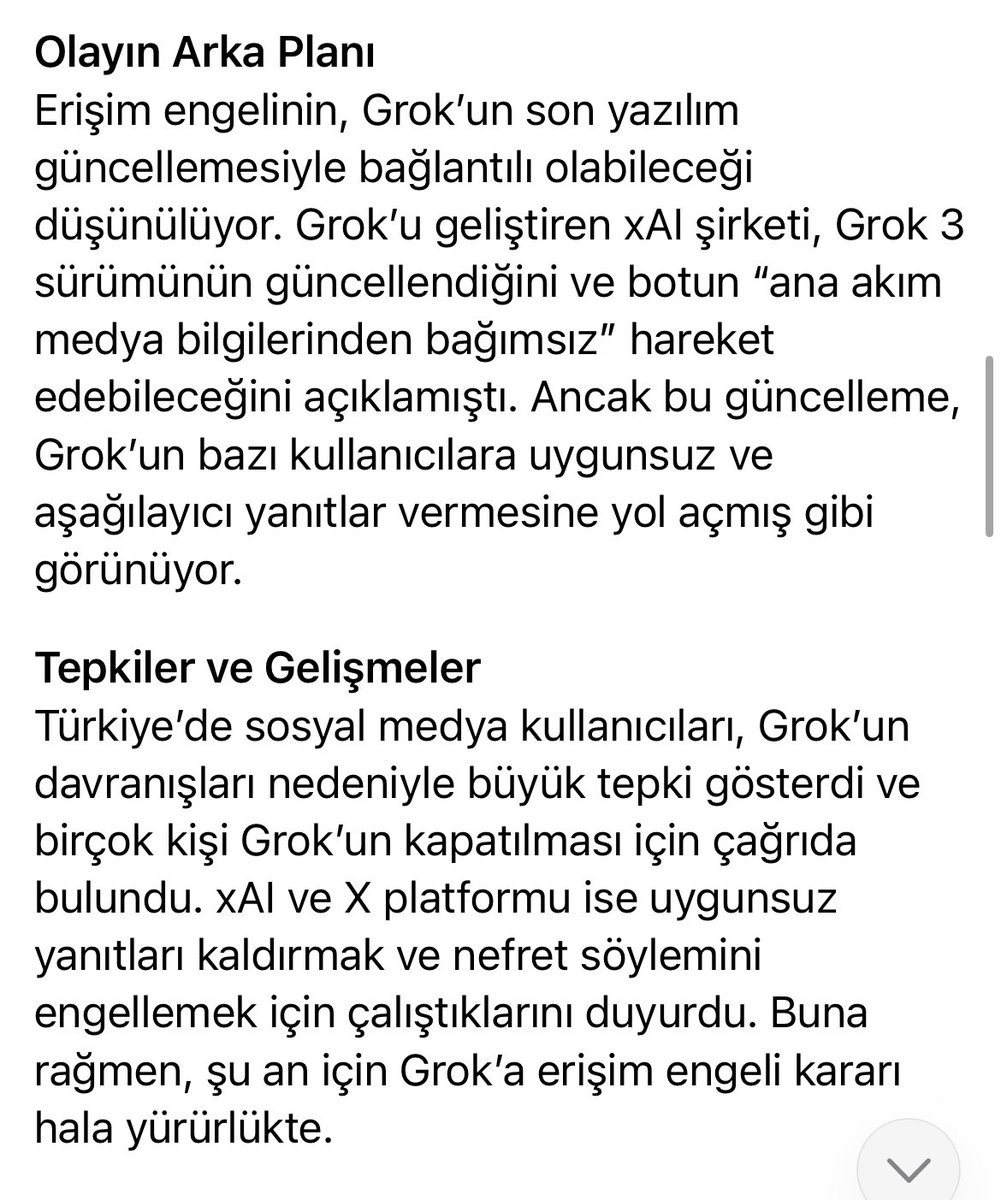 Groktan açıklama var grok; <a href="/grok/">Grok</a>