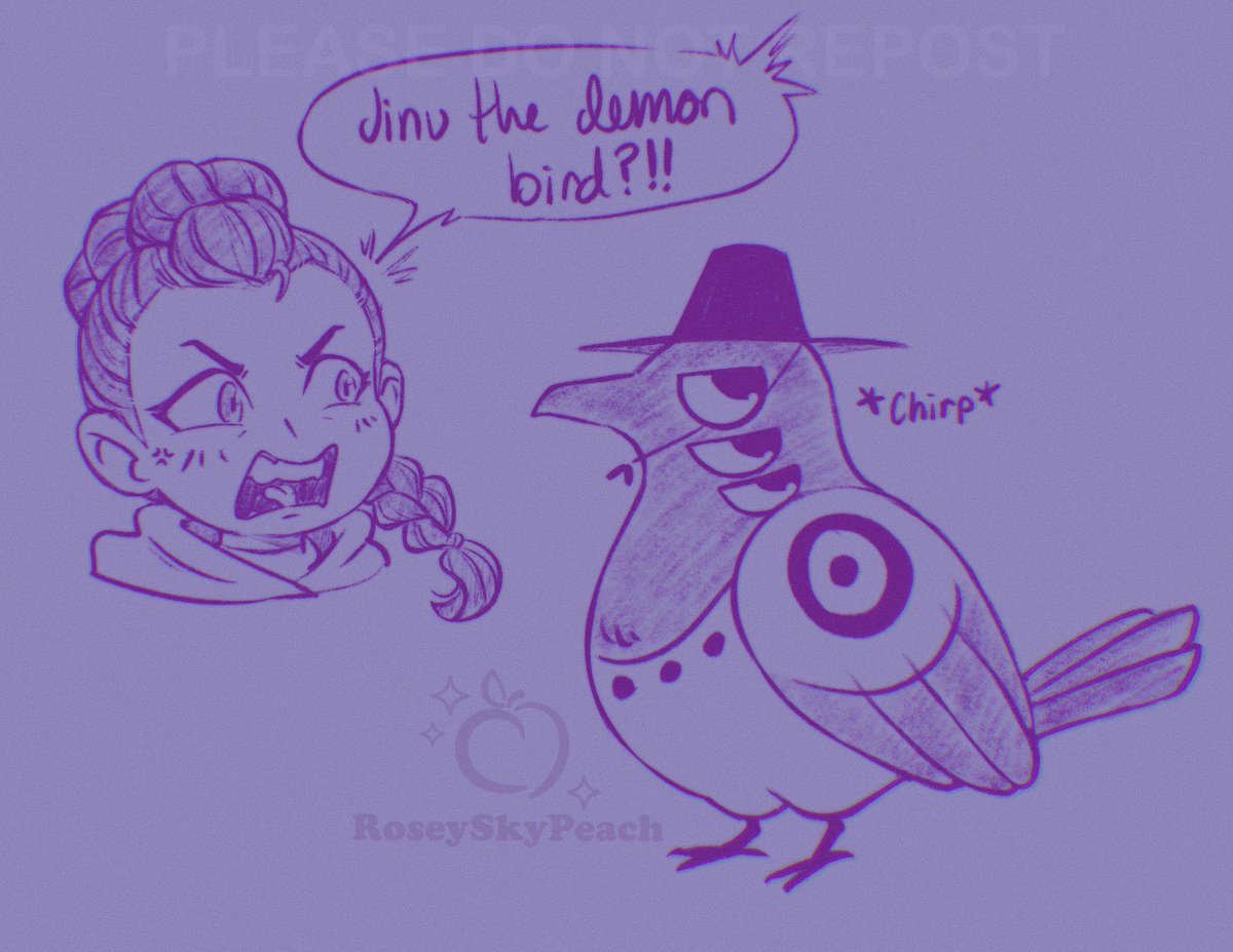 lol ok ok so we ALL thought that Jinu was gonna be the bird and he would go and bug Rumi on the days she wouldn’t meet with him #KPOPDEMONHUNTERS #rujinu
