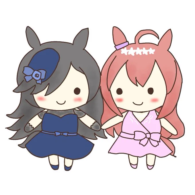 Rice Shower and Mihono Bourbon illustrations #Riceshower #MihonoBourbon #umamusume Rice Shower and Mihono Bourbon are rivals, but they also seem to be good friends.