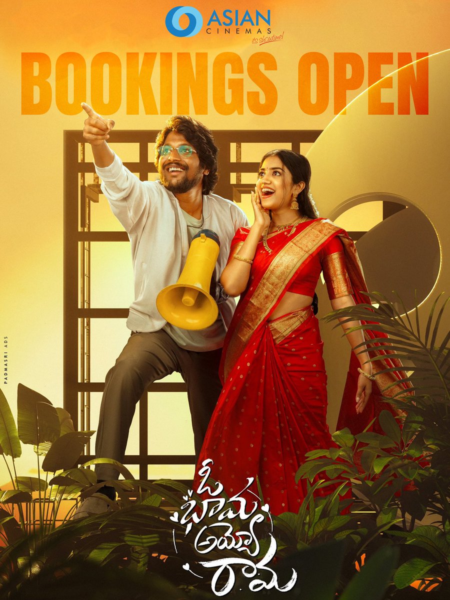 Advance booking for #OhBhamaAyyoRama is open now for 11th July, 2025!

Hurry up the Seats are filling Fast..Book your Tickets now!