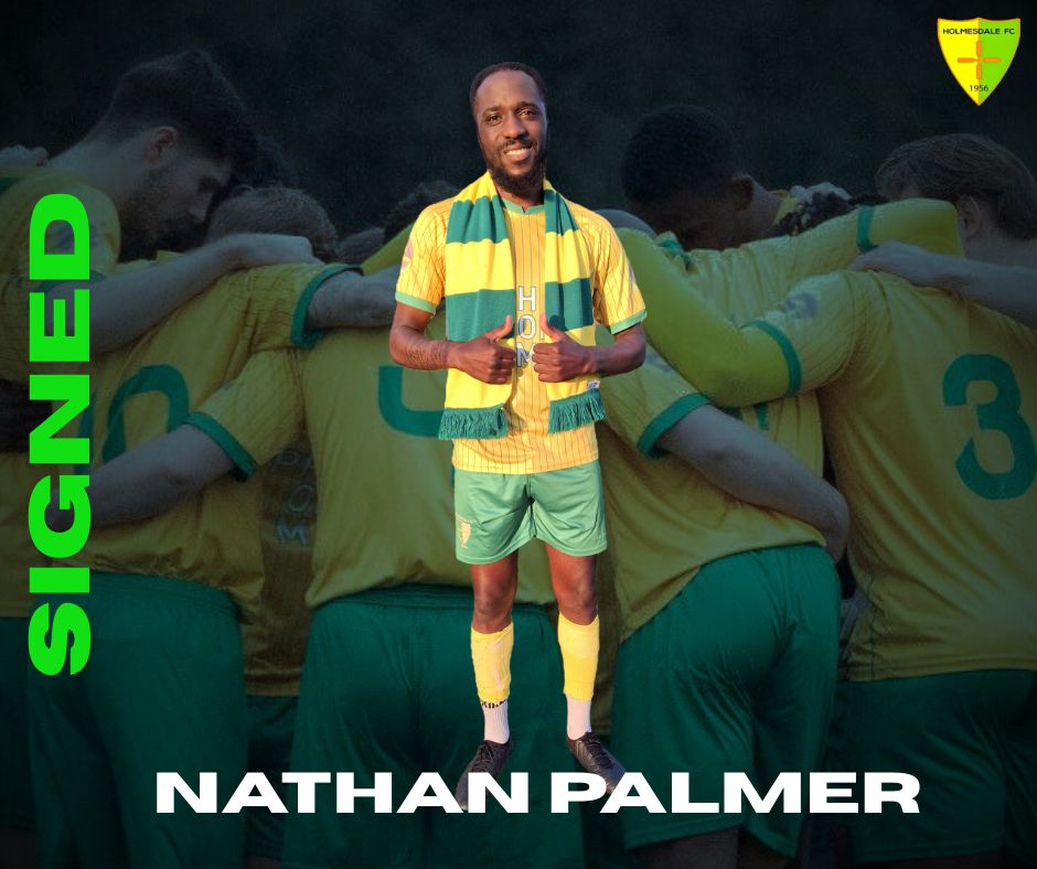 💥 Revered frontman returns…again 💥

Nathan Palmer signs for his third spell with Holmesdale 1956 FC.
Experience &amp; Firepower. A name that needs no intro.

Welcome back <a href="/PalmsLDN/">NMP</a> 

#NMP #TheCharm #COYD 🔰