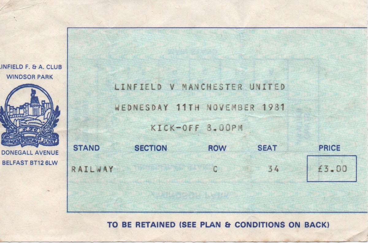 jimbriggs2_jim's tweet image. 9th July and it’s Stevie Coppell’s birthday. He scored one hat-trick for United in a 5-1 win over Linfield at Windsor Park, Belfast on 9th March 1982 (re-arranged from 11/11/1981). Other scorers were Frank Stapleton and Remi Moses.
#ManchesterUnited #ManUtd #MUFC #UTFR #GGMU
