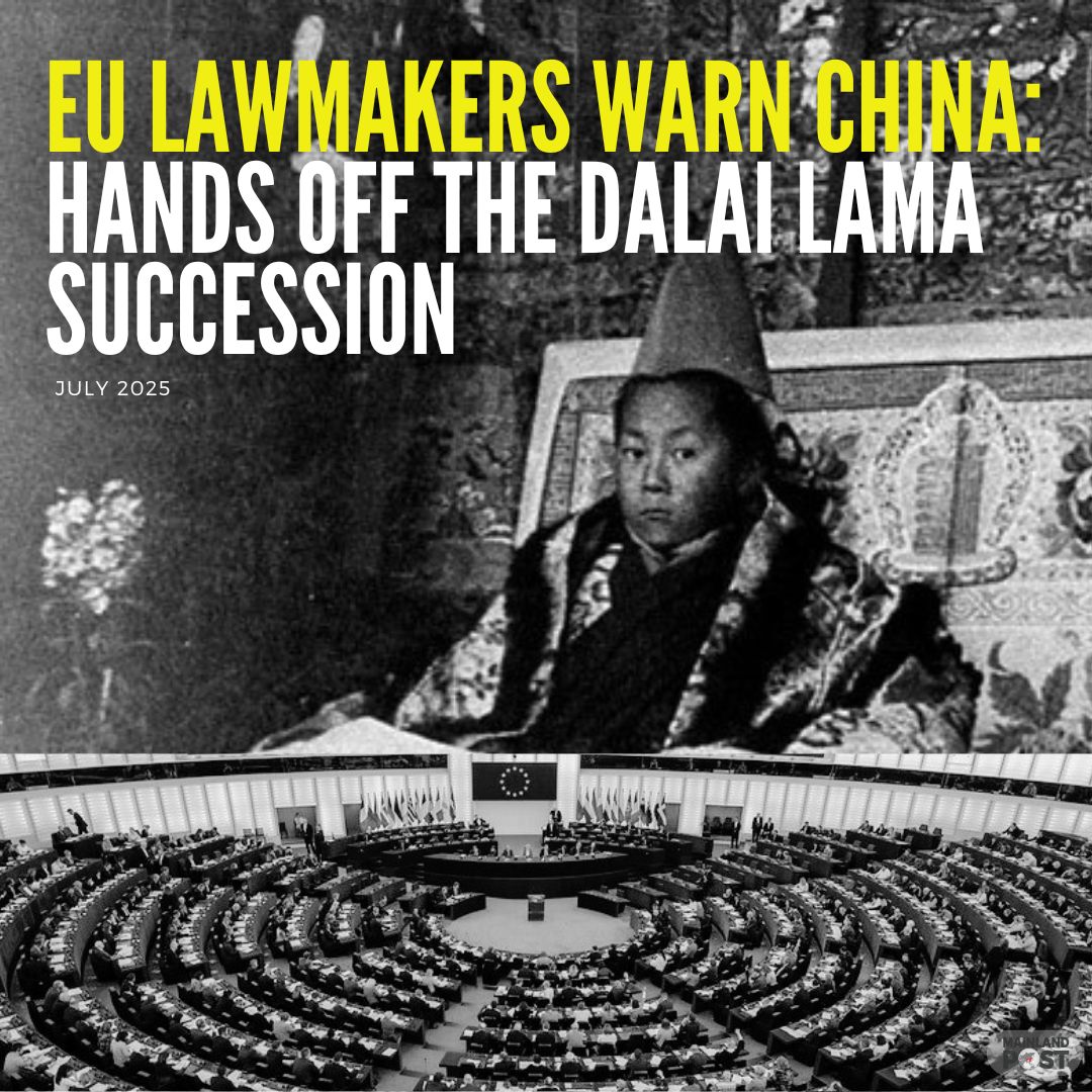 38 Members of the #EuropeanParliament from 15 EU countries have jointly urged #China to stop interfering in the succession of the #DalaiLama, warning that any attempt to impose a #Beijing-backed successor would violate religious freedom and could trigger sanctions under the