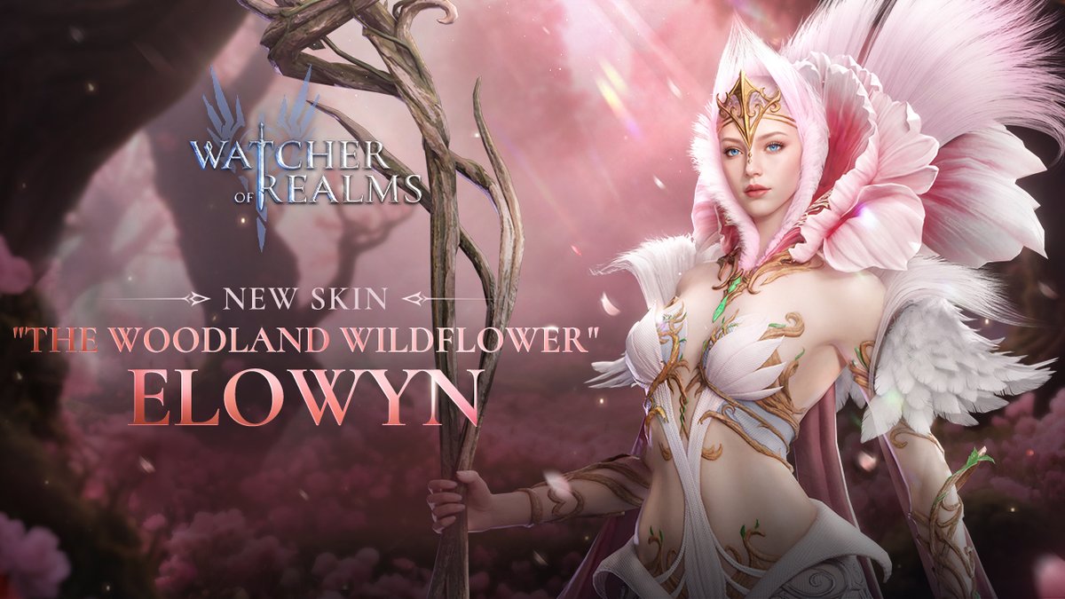 🫡Dear Commander! 
🎉Elowyn's new skin, "The Woodland Wildflower" is coming soon! Here's your first look! 
Watch the video: youtu.be/5WLhNiwAc80

#watcherofrealms
