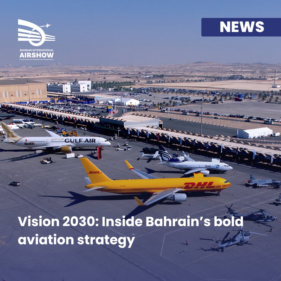 Bahrain is emerging as an aviation hub by modernising its airport, revitalizing Gulf Air, and expanding BIAS 2026—advancing its aviation goals in line with #Vision2030.

Full article on the recent developments within the Kingdom on: 
lnkd.in/ep5AcXV9