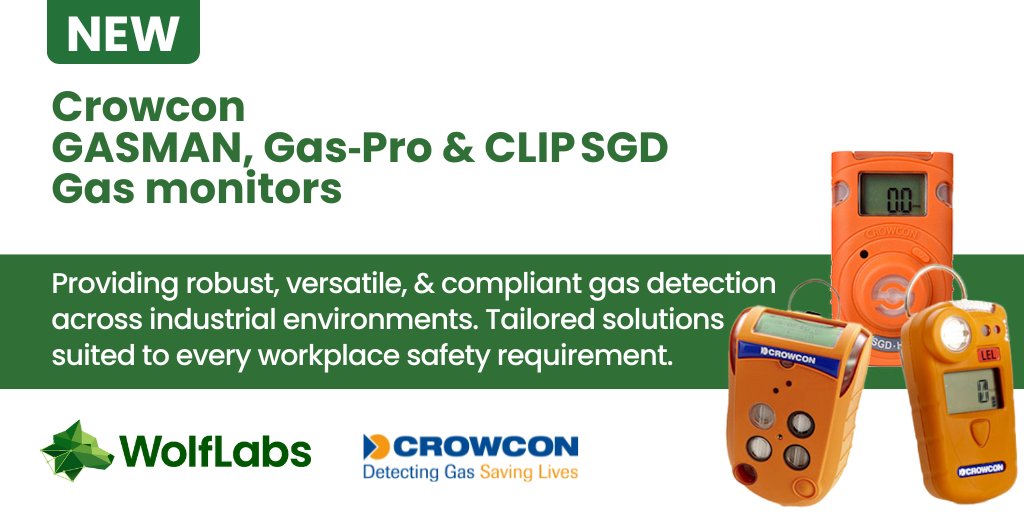 wolflabsuk's tweet image. 🚨 Now available at WolfLabs!
Discover the @Crowcon GASMAN, Gas-Pro & CLIP SGDgas detectors – built for safety in demanding environments.
✔️Single & multi-gas monitoring
✔️Rugged, compact, and easy to use
✔️Maintenance-free options available
Learn more: wolflabs.co.uk/laboratory-equ…