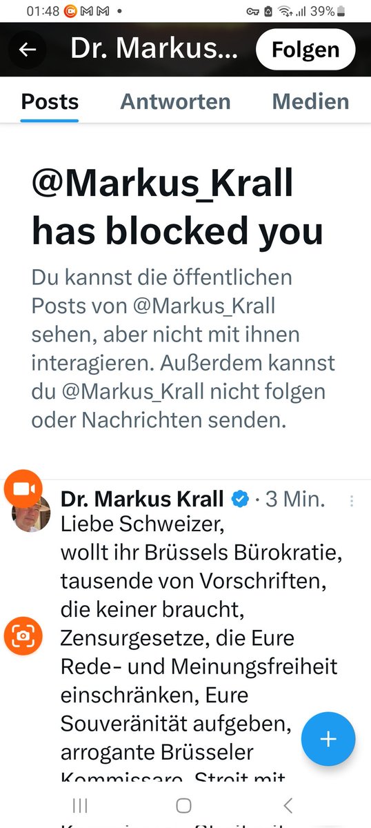 MARKUS KRALL , Sie blocken mich feige auf X-Twitter  meine Emails für die Tatsache das ich die Wahrheit über Sie sage! Krall, Sie sind eine völlig feige, eierlose, hinterhältige, rückgratlose Kreatur. Ihnen geht es nur darum Ihre Produkte zu verkaufen.
Sie sind so korrupt und