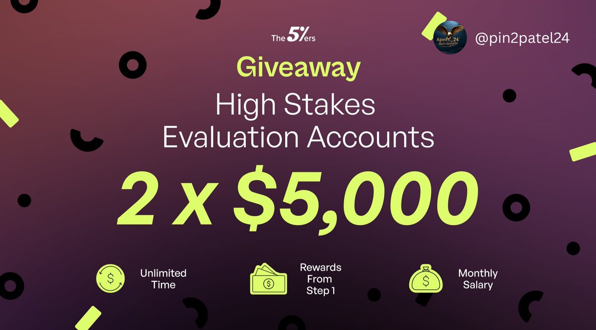 Apext_24 (@pin2patel24) on Twitter photo 2 × $5,000 Account giveaway 🎁
Rules :
1. Follow :- <a href="/the5erstrading/">The5ers</a> <a href="/pin2patel24/">Apext_24</a> <a href="/TradeThePool/">Trade The Pool</a>
<a href="/the5erslive/">The5ersLive</a>
2. Like , Retweet and Tag 2 friends!
3. Vote us on pfm - propfirmmatch.com/favorite-firms 🐬
4. Must signup and drop screenshot: the5ers.com/?afmc=ni3
{10% OFF, if you 2 × $5,000 Account giveaway 🎁
Rules :
1. Follow :- <a href="/the5erstrading/">The5ers</a> <a href="/pin2patel24/">Apext_24</a> <a href="/TradeThePool/">Trade The Pool</a>
<a href="/the5erslive/">The5ersLive</a>
2. Like , Retweet and Tag 2 friends!
3. Vote us on pfm - propfirmmatch.com/favorite-firms 🐬
4. Must signup and drop screenshot: the5ers.com/?afmc=ni3
{10% OFF, if you
