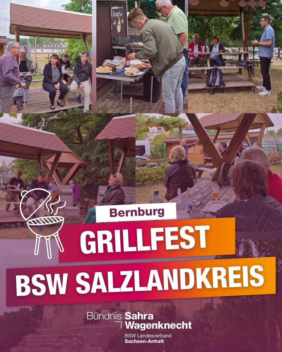 bsw_vg_lsa's tweet image. 🔥🌭 Sommer, Gespräche, Gemeinschaft: Das war unser Sommergrillen im Salzlandkreis! 🌞🍻
Gestern kamen Mitglieder, Unterstützer und Interessierte des BSW Salzlandkreis in entspannter Atmosphäre zusammen, um gemeinsam zu grillen, ins Gespräch zu kommen und den Sommer zu genießen.…