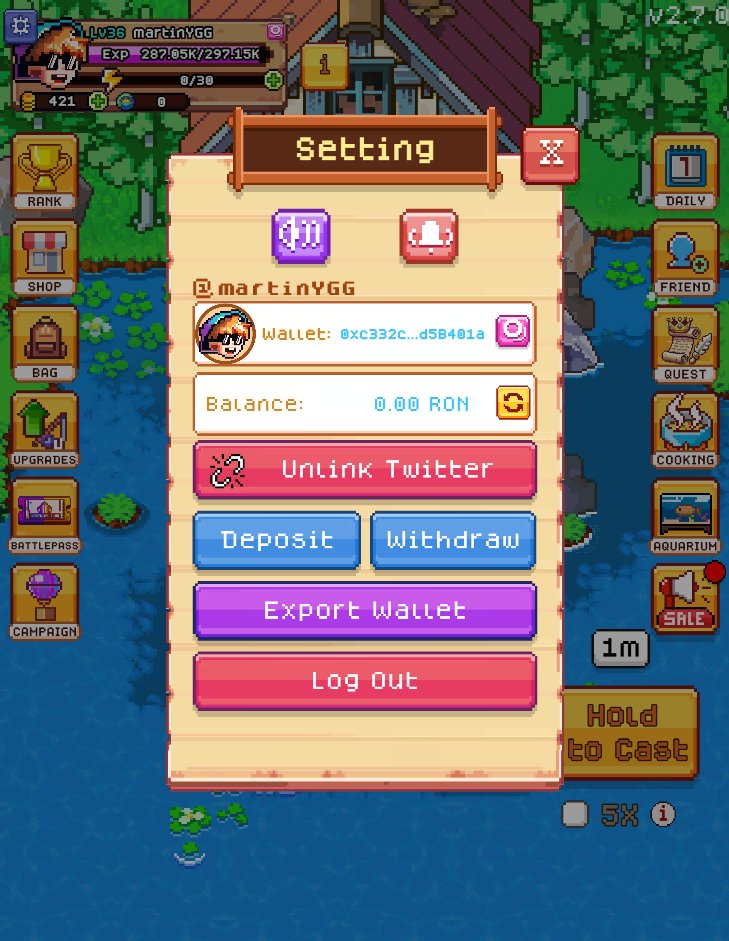 I just completed the first cast quest <a href="/YieldGuild/">Yield Guild Games</a> <a href="/FishingFrenzyCo/">Fishing Frenzy</a> <a href="/gguncharted/">Uncharted</a>