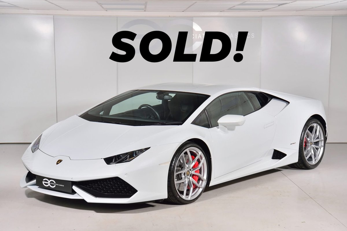The beautiful Lamborghini Huracan with just 11k miles &amp; Lamborghini History is now with a very happy new keeper, who had inspected multiple vehicles but was struggling to find one which met his exacting standards-until he visited Appreciating Classics &amp; purchased his dream car!