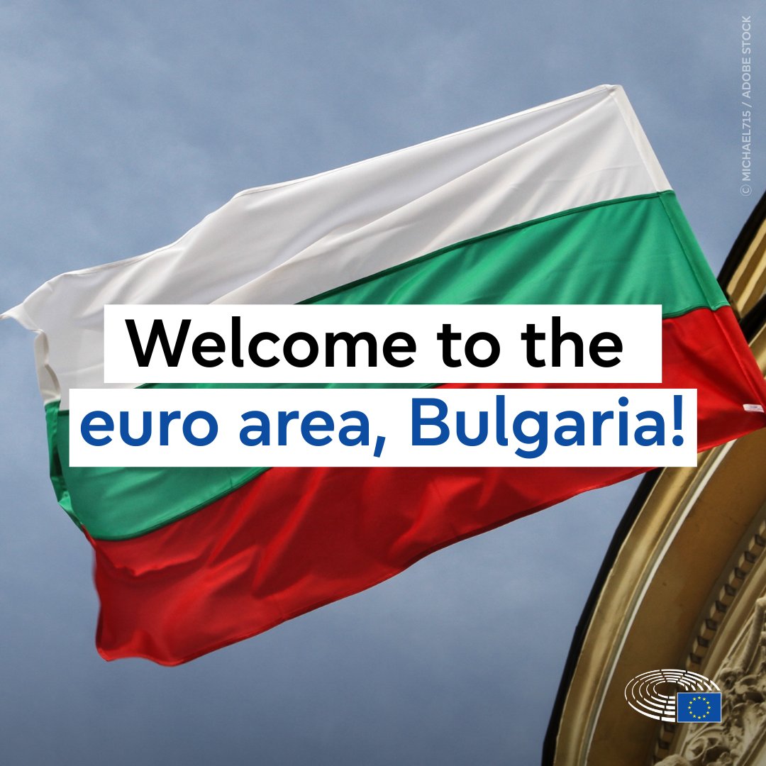 Bulgaria is ready to join the euro area 🇧🇬🇪🇺

MEPs have confirmed the country meets all criteria to become the 21st member of the euro area from 1 January 2026.

Learn more: europa.eu/!yDMGND