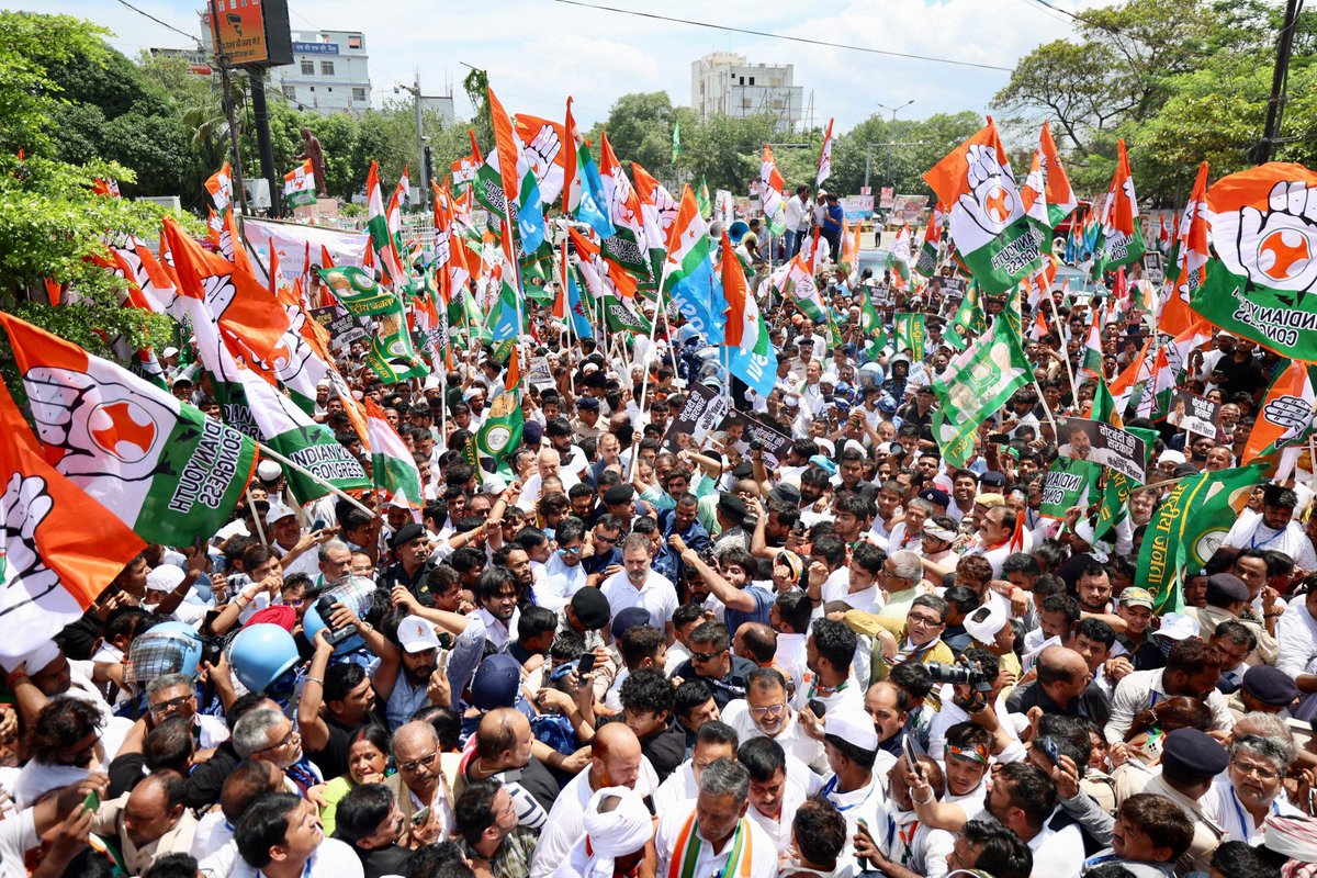 “Son of India, Hope of India.”
<a href="/RahulGandhi/">Rahul Gandhi</a> 

#RGInBihar