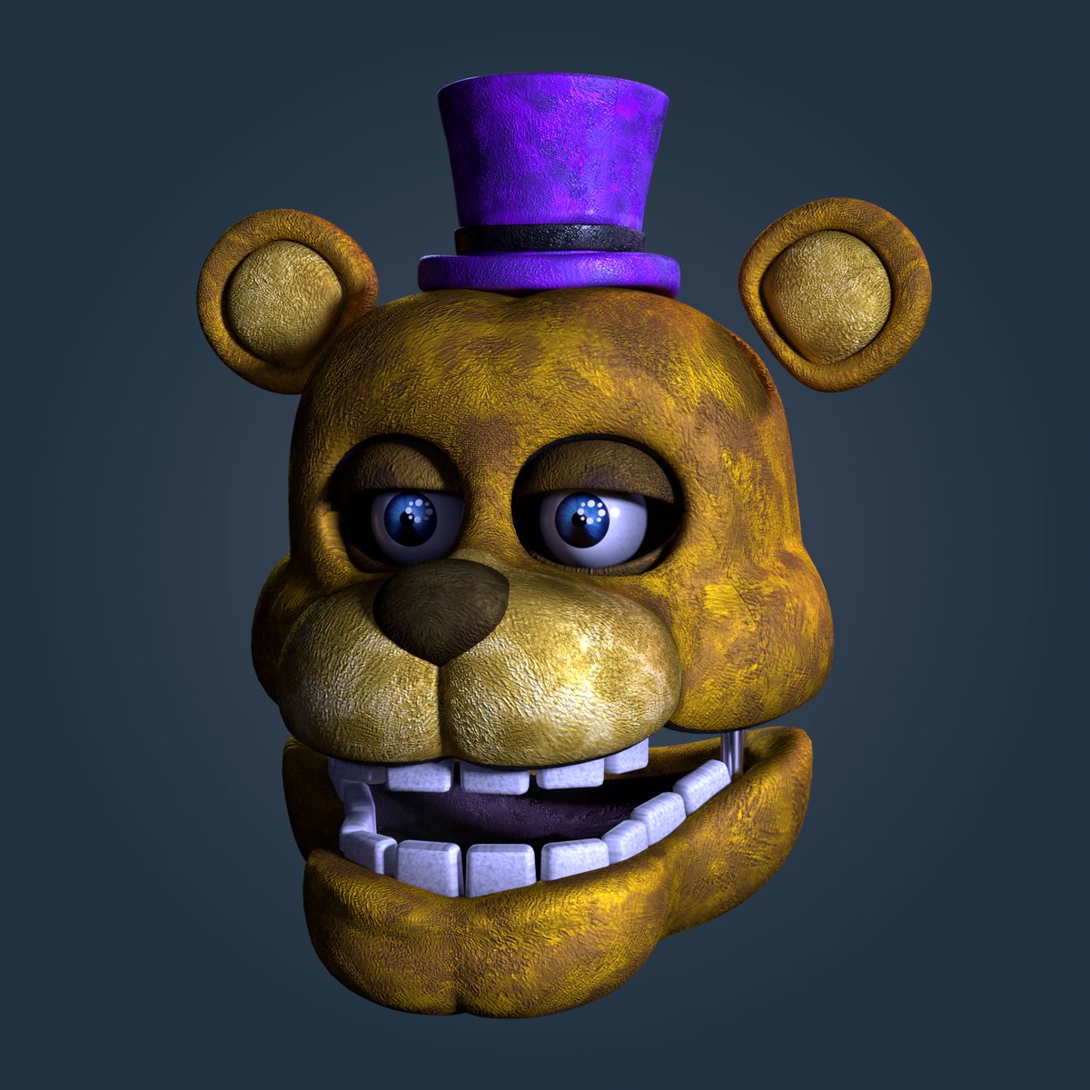 AlexExodius's tweet image. Ok so, gonna try and get back into making more FNAF models. Starting with Fredbear! This ones following the Lefty -> Fredbear idea so we'll see where it goes.
#b3d #blender #fnaf #fredbear